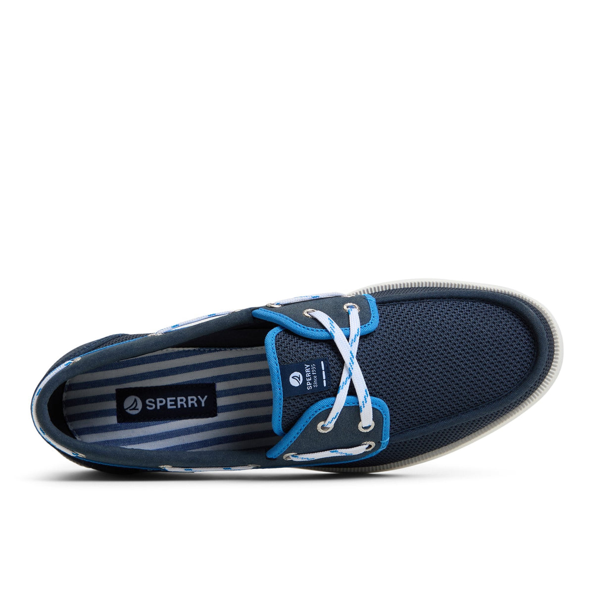 Helmsman Boat Shoe Blue Combo | Sperry