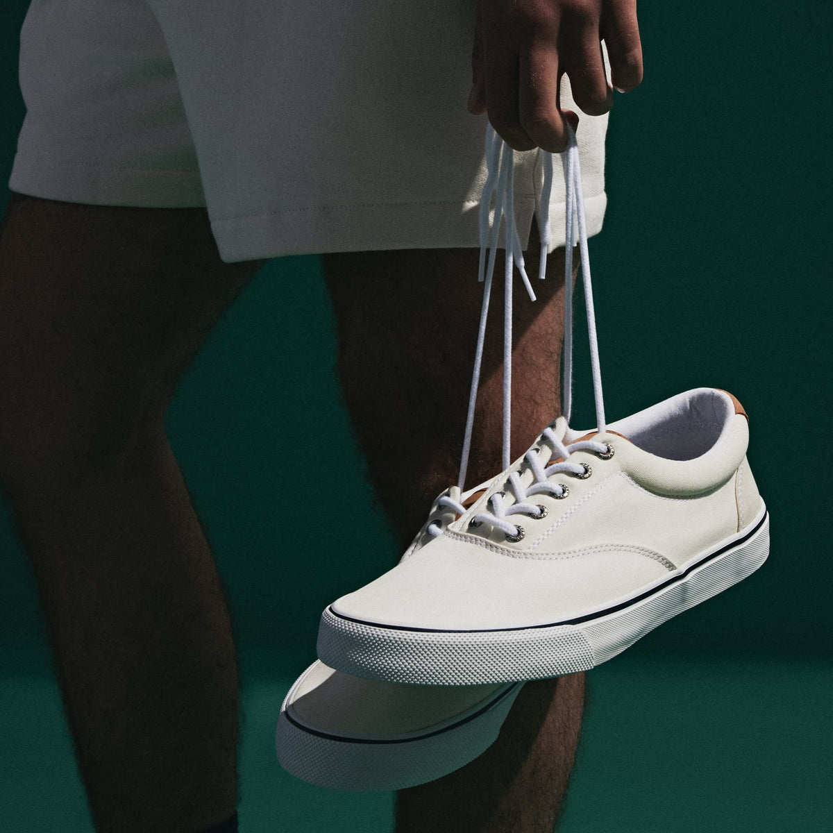 Striperii tx White Unisex Sneakers | Sperry