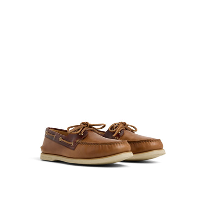 Gold Authentic Original™ 2-Eye Lite Boat Shoe Tan Combo Men's Leather | Sperry