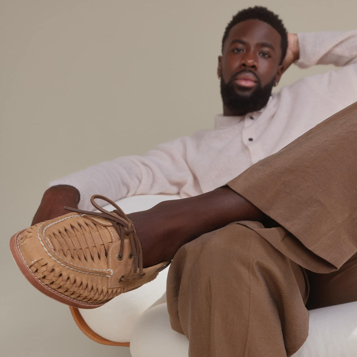Gcao2eywoven Tan Men's Leather | Sperry