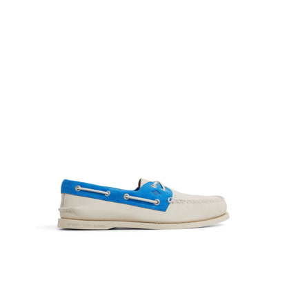 Authentic Original™ 2-Eye Boat Shoe White Blue | Sperry