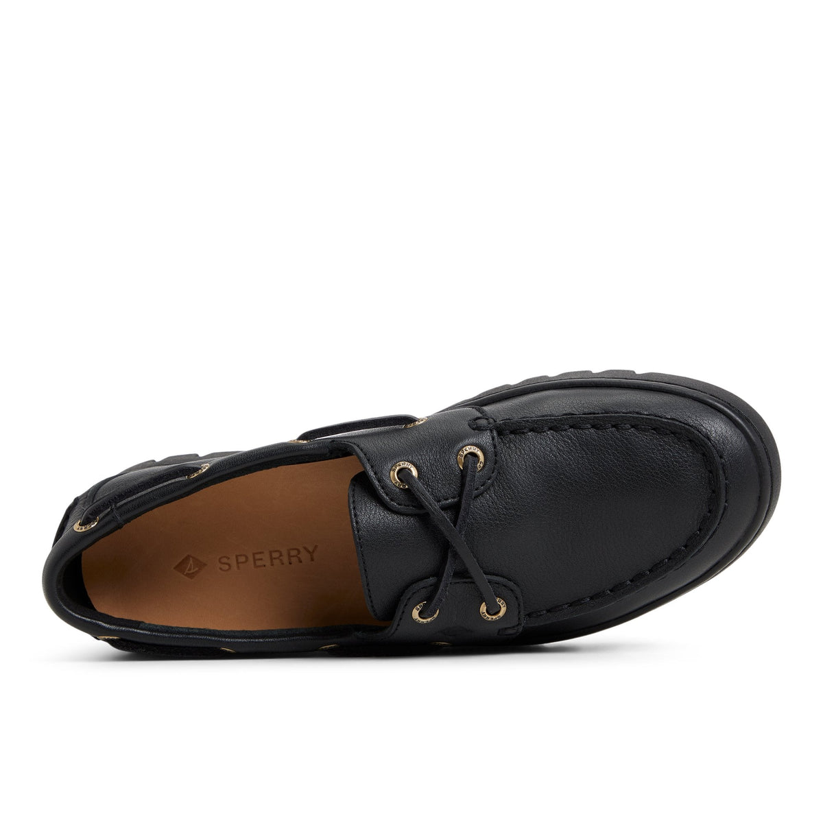 Keely Boat Shoe Black Black | Sperry