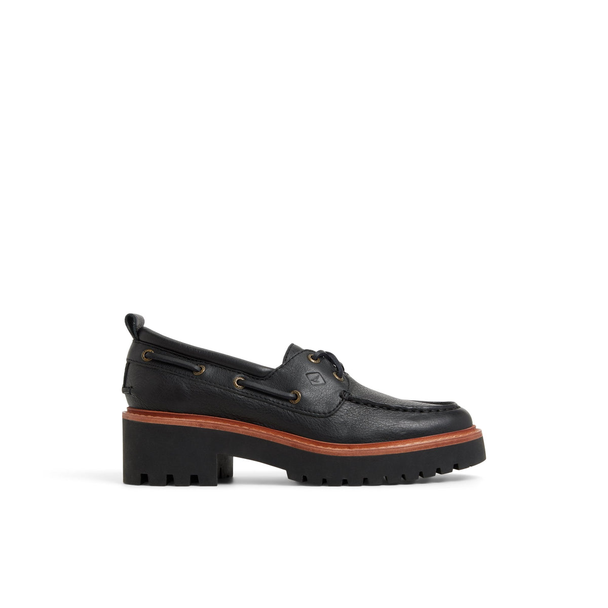 Authentic Original™ Lug 2-Eye Boat Shoe Black | Sperry