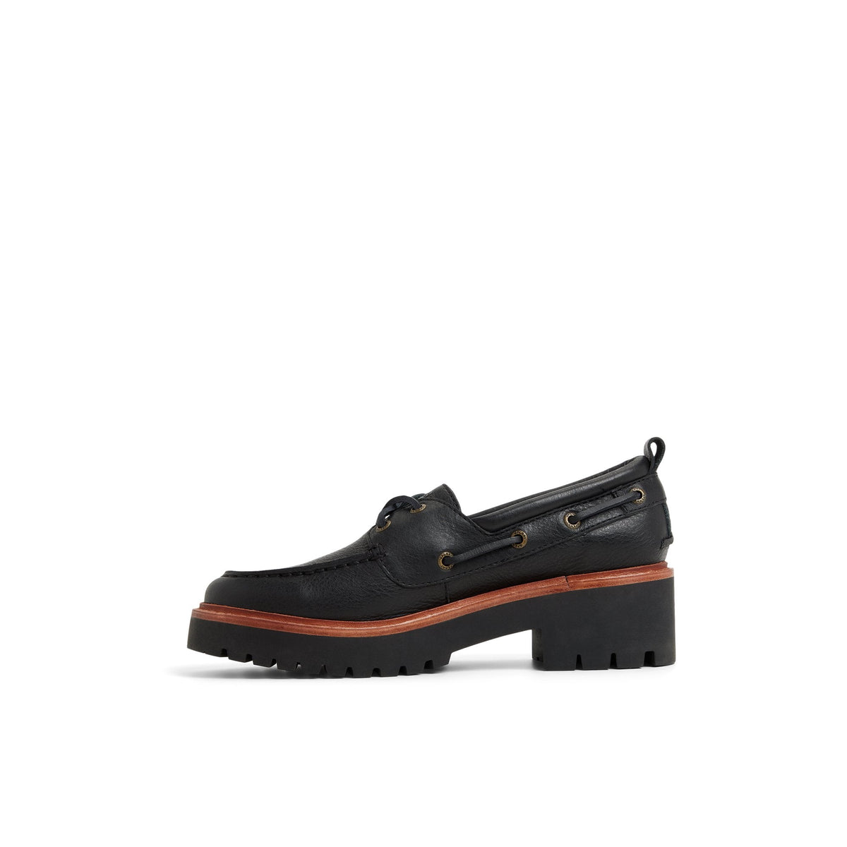 Authentic Original™ Lug 2-Eye Boat Shoe Black | Sperry