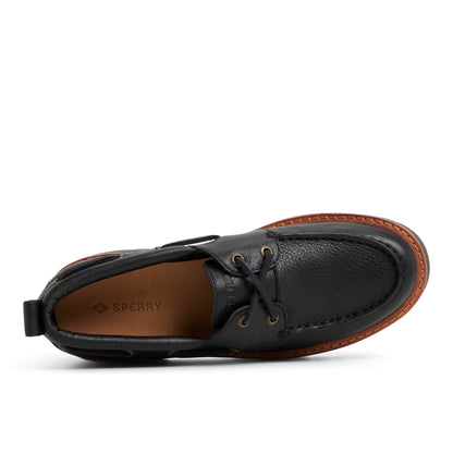 Authentic Original™ Lug 2-Eye Boat Shoe Black | Sperry