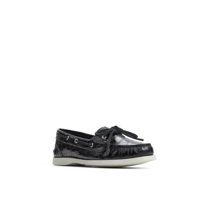 Authentic Original™ 1 Eye Boat Shoe Black Women's Leather | Sperry