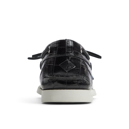 Authentic Original™ 1 Eye Boat Shoe Black Women's Leather | Sperry