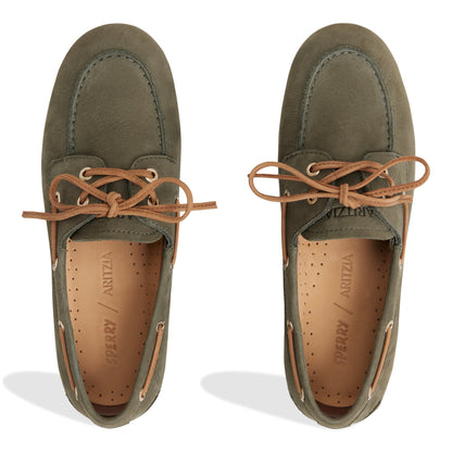 Sperry x Aritzia Slim Boat Shoe Olive | Sperry