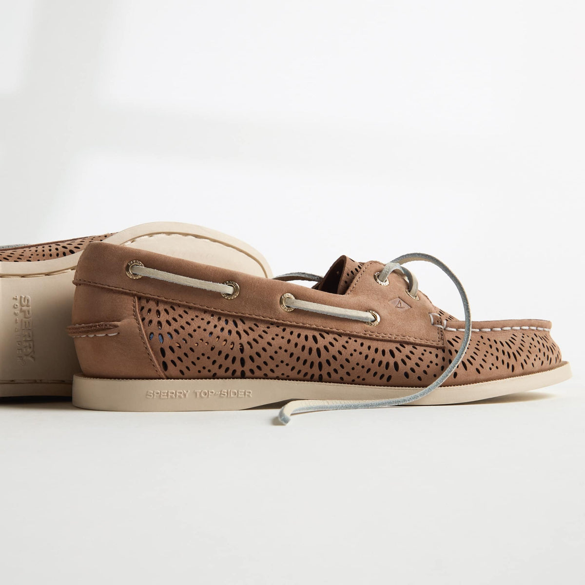 Authentic Original™ 2-Eye Lite Boat Shoe perf Medium Beige Women's Women | Sperry