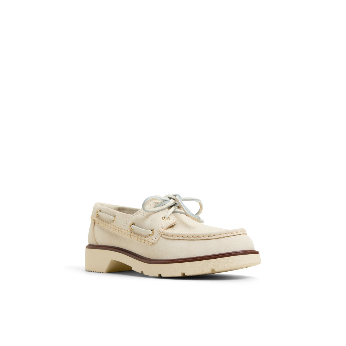 Wells boat Cream Women's Leather | Sperry