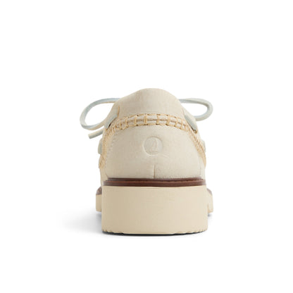 Wells boat Cream Women's Leather | Sperry