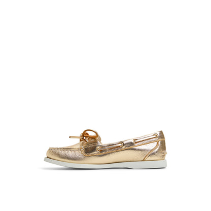 Authentic Original™ 1 Eye Boat Shoe Gold Women's Leather | Sperry