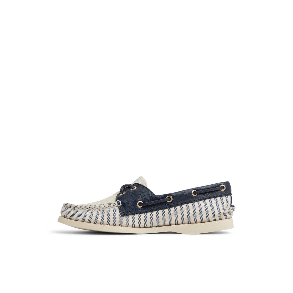Authentic Original™ 2 Eye Boat Shoe White/Navy Women's Women | Sperry