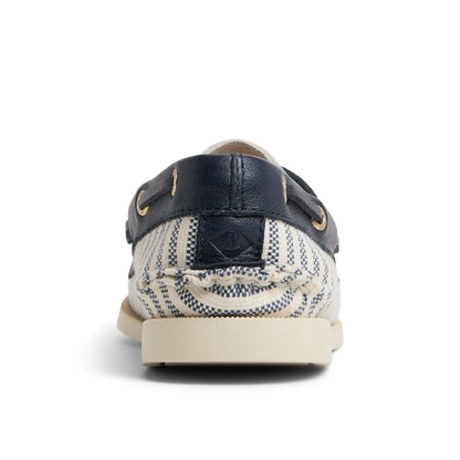 Authentic Original™ 2 Eye Boat Shoe White/Navy Women's Women | Sperry