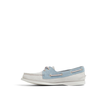 Authentic Original™ 2 Eye Boat Shoe White/Blue Women's Women | Sperry
