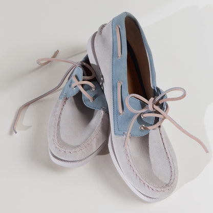 Authentic Original™ 2 Eye Boat Shoe White/Blue Women's Women | Sperry