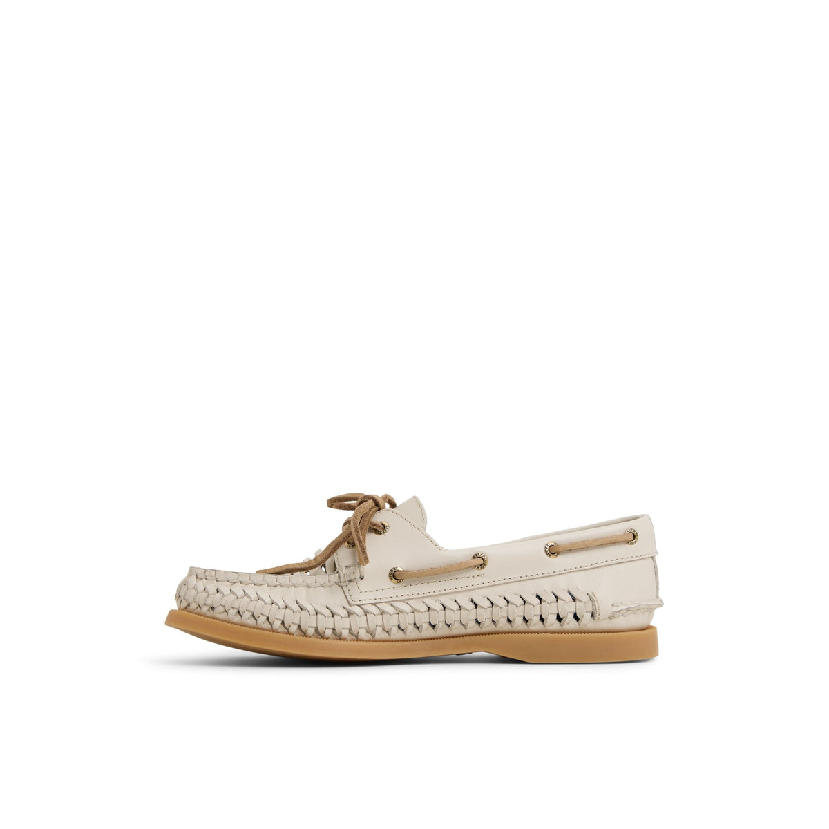 Authentic Original™ 2 Eye Woven Boat Shoe Ivory | Sperry