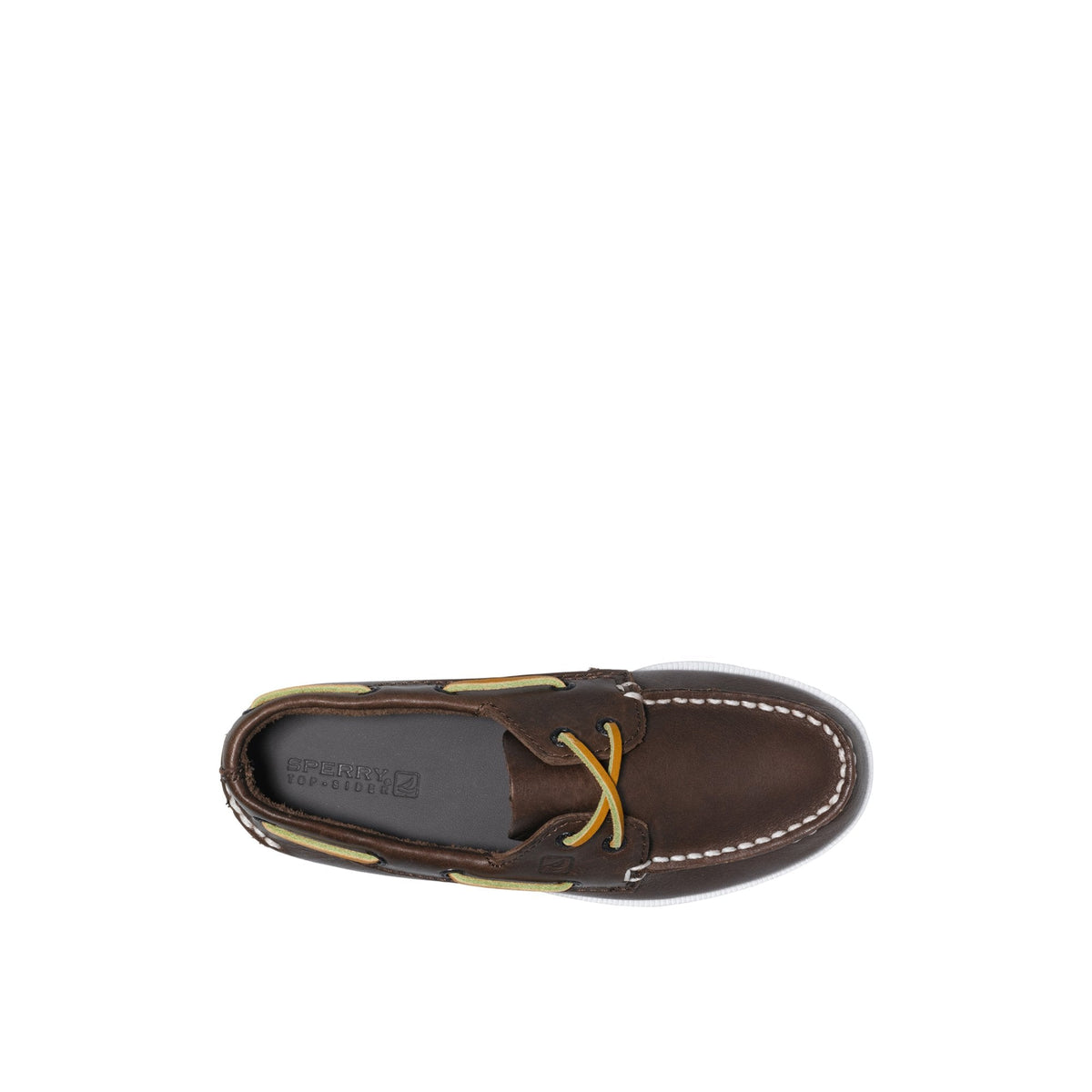 Aokleather Brown Kids Boat Shoes | Sperry