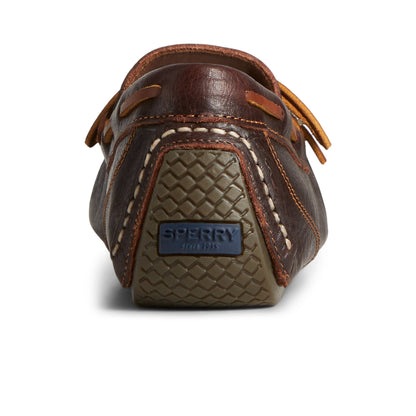 Davenport Pull Up Leather 1-Eye Driver Brown | Sperry