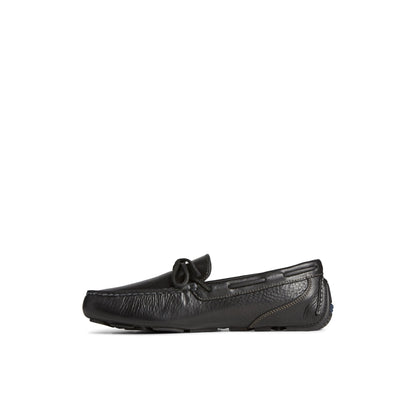 Davenport Pull Up Leather 1-Eye Driver Black | Sperry