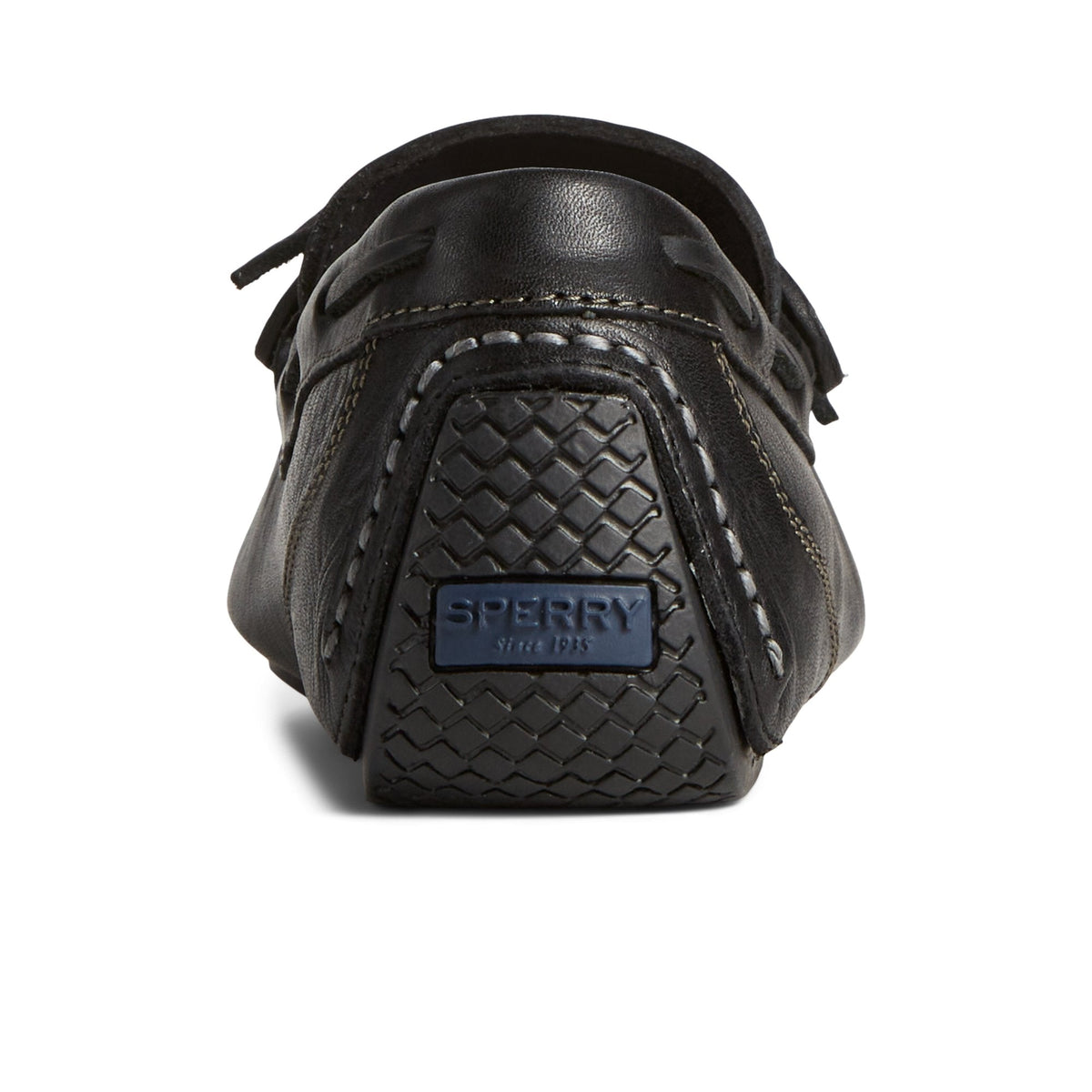 Davenport Pull Up Leather 1-Eye Driver Black | Sperry