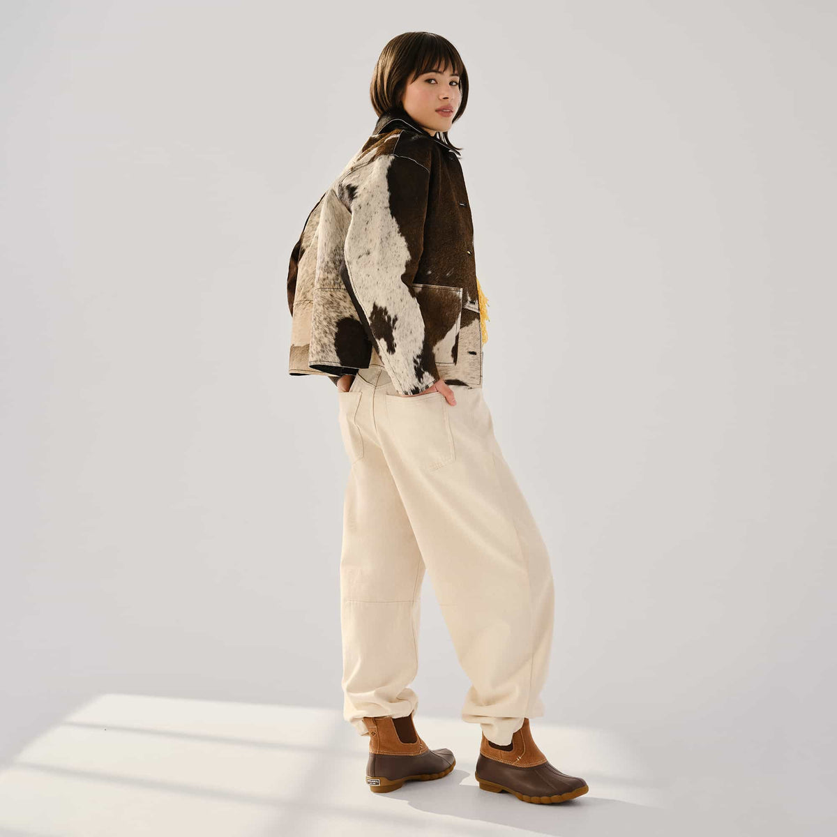 Saltwater™™ Duck Chelsea Boot Dark Brown | Sperry