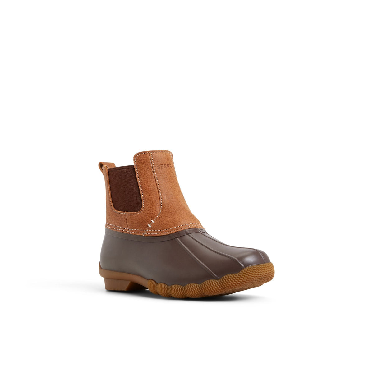 Saltwater™™ Duck Chelsea Boot Dark Brown | Sperry