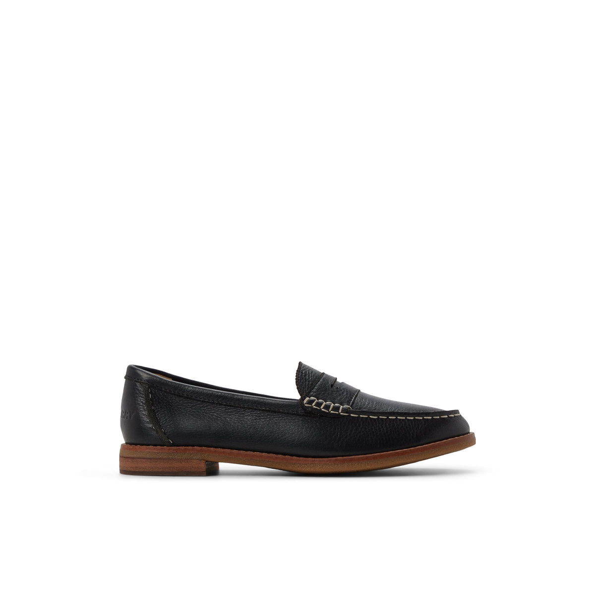 Seaport Penny Leather Loafer Black | Sperry