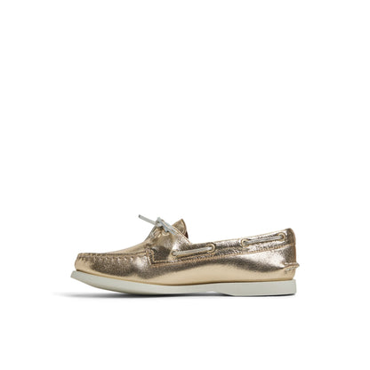 Authentic Original™ 2 Eye Boat Shoe Gold Women's Leather | Sperry