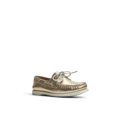 Authentic Original™ 2 Eye Boat Shoe Gold Women's Leather | Sperry